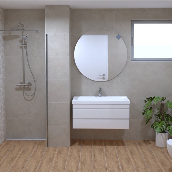 wood and stone effect 
