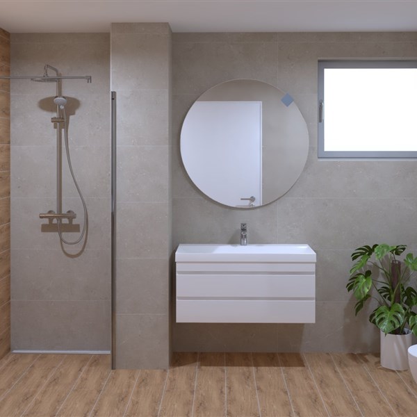 wood and stone effect
