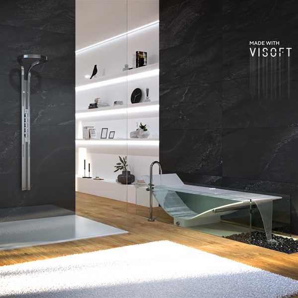 Visoft Bathroom Halo showers and new bathtubs