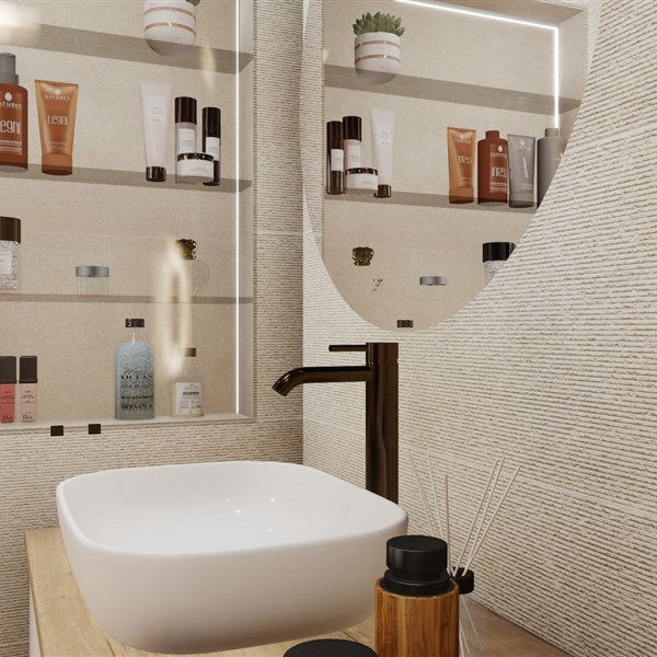 BRIGHT&amp;WARM ATTIC BATHROOM